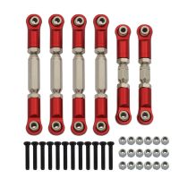 Metal Tie Rods Linkage Links Set for 1/10 Arrma Granite SENTON VORTEKS Typhon Big Rock RC Car Accessories ,Red