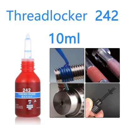 1pc 10ml Medium Strength Threadlocker Blue Threadlocker Adhesive 242 Fixed Quickly For Locking And Sealing Of M6-M20 Thread Picture Hangers Hooks