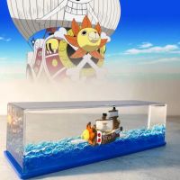 Thousand Sunny Fluid Liquid Drift Bottl Creative Ship Sea Hourglass Living Room Decoration One Piece Floating Boat Birthday Gift