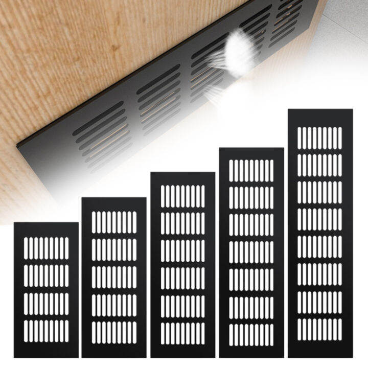 Ventilation Grille 60mm Aluminium Rectangular Wardrobe Air Vent