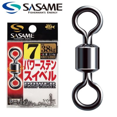 ∈♛◆ Japan SASAME Fishing Swivels Stainless Steel Ball Bearing Swivel Fishing Connector Rolling Swivel Saltwater Fishing Accessories