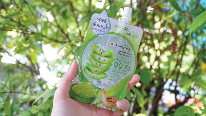 smooto-aloe-snail-brigth-gel-1-ซอง-สมูทโตะ-อโล-อี-สเนล-ไบรท์-เจล-ผิวใส-เด้งดึ๋ง-เต่งตึง-ฉ่ำน้ำ