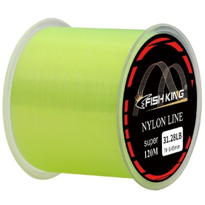 FISHKING ไนลอน120เมตรสายตกปลาสายเบ็ดตกปลาญี่ปุ่น0.14-0.5มม. 4.13-34.32LB วัสดุเย็บชนิดเส้นเดี่ยวแข็งแรงสุดๆเอ็นตกปลาสายเอ็นตกปลา DYX3824ญี่ปุ่น