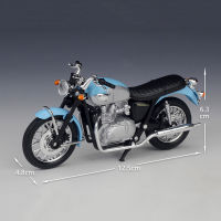 1:18 2002 Bonneville Alloy Racing Motorcycle Model Diecasts Metal Street Motorcycle Model Collection Children Toy Gift
