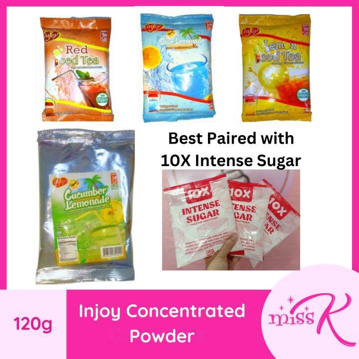 Injoy Concentrated Powder Drink and 10x Intense Sugar | 120g | Lazada PH