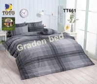 TOTO ผ้าปูที่นอน + ผ้านวม หนา  90x97 TT 661 5 ฟุต  6 ฟุต  TT661 โตโต้ bed