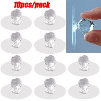 10pcs Punch-free Crystal Drawer Handle Round Diamond Glass Knobs Cupboard Pulls Drawer Knobs Cabinet Handles Furniture Handle Door Hardware Locks