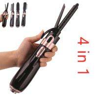 ✿ Hair Blower Brush Negative Ion Hair Dryer Brush 4 In 1 Blow Dryer Hair Curling Iron Straightening Brush