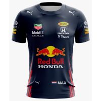 Red Bull 3D tshirt Max verstapen full red blue 2022