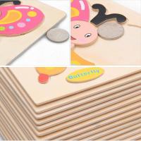 Baby Wooden Puzzle Jigsaw Cartoon Educational Learning Toys