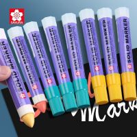 1Pcs Japan Sakura Solid Oily Pen Waterproof Marker Used For Concrete Wood Textile Glass Plastic Metal MarkingHighlighters  Markers