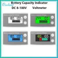 COOLEAF จอ LCD แสดงผล ตัวแสดงความจุแบตเตอรี่ ลิเธียม LiFePO4เซลล์ตะกั่วกรด DC8-100V มิเตอร์ไฟฟ้ามิเตอร์ ของใหม่ มืออาชีพอย่างมืออาชีพ โวลต์มิเตอร์แบบดิจิตอล