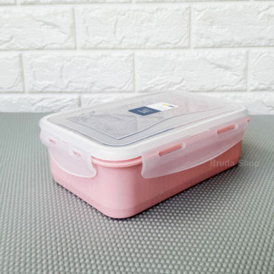 กล่องถนอมอาหาร กล่องใส่อาหาร เข้าไมโครเวฟได้ ความจุ 890 ml. ป้องกันเชื้อราและแบคทีเรีย แบรนด์ Super Lock รุ่น 6115