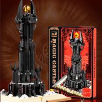 ชุดของเล่นสำหรับเด็กชุดของเล่นเด็กจากภาพยนตร์เรื่อง The S Dark Tower MOC อาคารหอคอยแห่ง Orthanc ตุ๊กตาอิฐชุดประกอบ