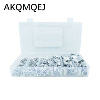 6 specifications 190PCS flat head vertical grain aluminum rivet nut pull rivet nut box flat head nut pull nut