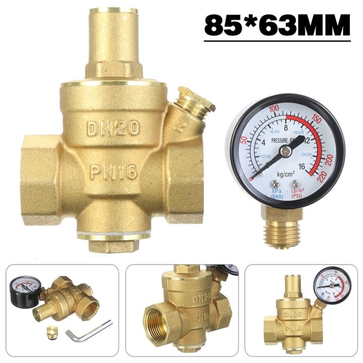 hot-dt-dn20-3-4-adjustable-pressure-reducing-regulator-valves-with-gauge-regulating