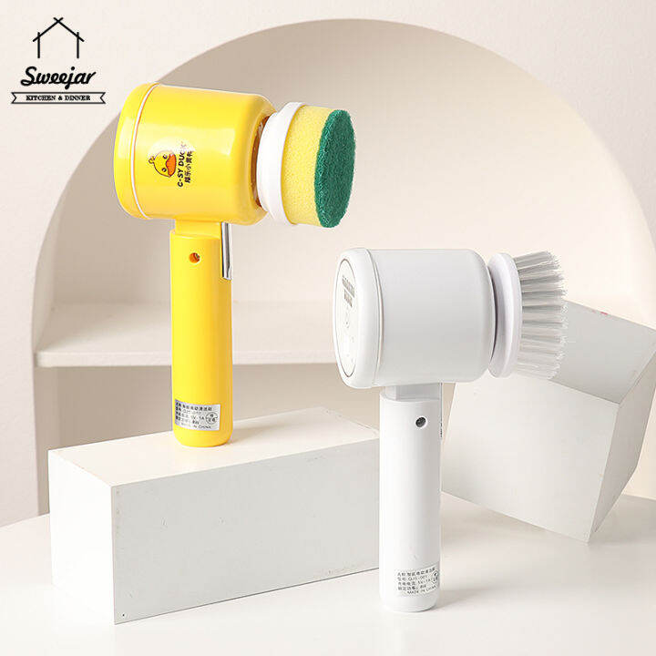 SWEEJAR Electric Cleaning Brush HandHeld Cleaning Brush Multi