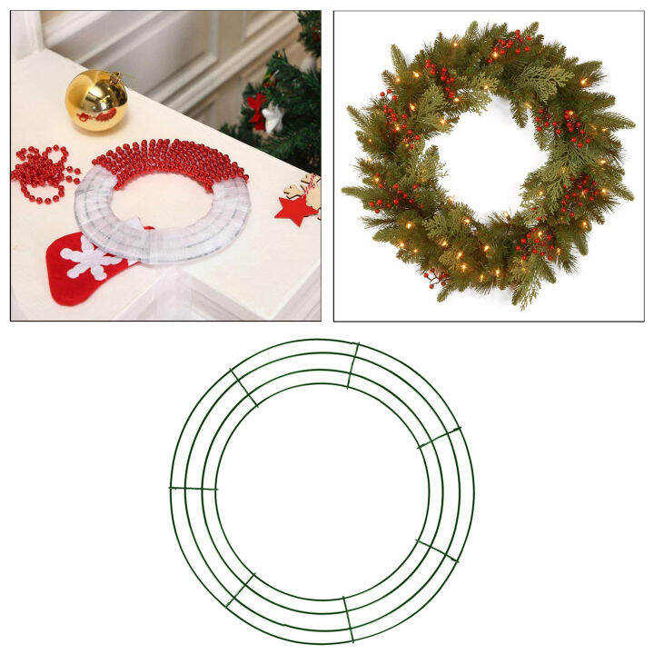 blesiya-2x-iron-round-wire-wreath-making-frame-floral-arrangement-diy-holiday-30cm