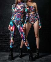 [COD] New cross-border digital printing million cosplay costumes mens and womens tight-fitting long-sleeved jumpsuits