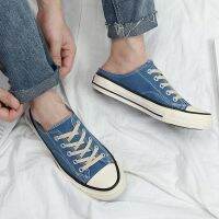 Summer canvas peas shoes mens casual shoes mens one-step h ฤดูร้อนผ้าใบรองเท้าถั่วรองเท้าลำลองผู้ชายรองเท้าลำลองผู้ชายรองเท้าลำลองรองเท้าคุณพ่อรองเท้ากีฬาแฟชั่น ： ใครก็ตามที่ไม่ได้เรียนรู้วัสดุส่วนบน ： รองเท้าผ้าใบช่วยสูง ： วัสดุพื้นรองเท