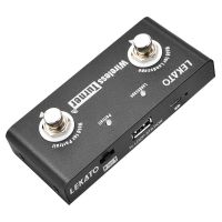 【LZ】◐☬✓  Lekato Wireless Turner Pedal External Page Tuner Acessórios para guitarra acústica elétrica Looper