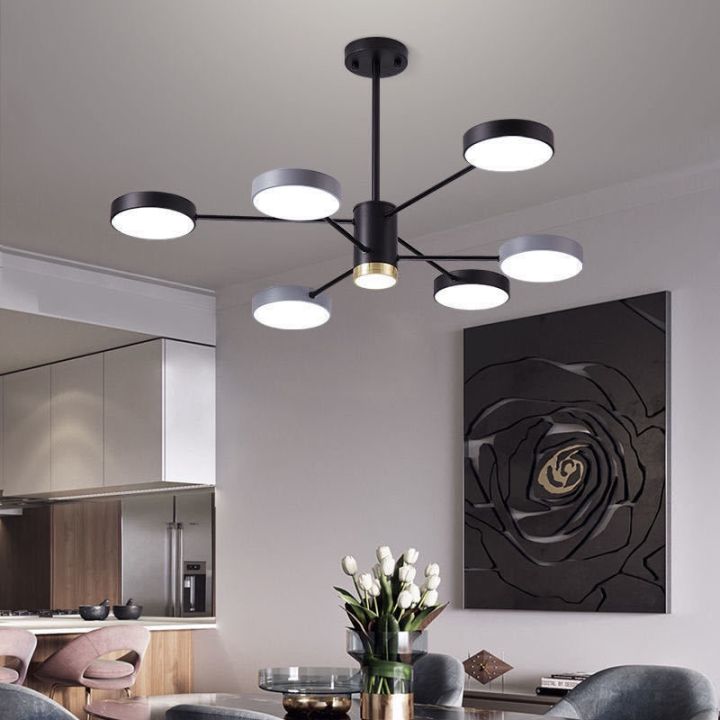 Nordic Ceiling Light Living Room Minimalist disc Chandelier Modern ...