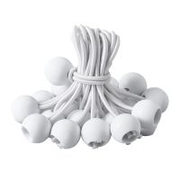 50 Pack Bungee Balls Black Ball Bungee Heavy Duty Tarp Bungee Cords Weather Resistant Tie Down Strap For Camping Tents