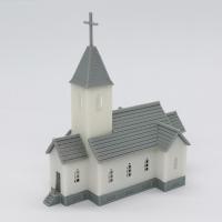 Outland Models Country Church 1:220 Z Scale Railroad Scenery