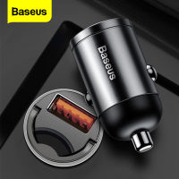 BASEUS Quick Charge 4.0 3.0 USB C ที่ชาร์จสำหรับ Xiaomi mi9 Huawei P30 Pro QC4.0 QC3.0 QC 5A Fast PD รถชาร์จที่ชาร์จแบตเตอรี่โทรศัพท์