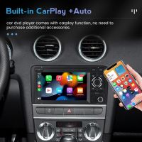 Carplay แอนดรอยด์อัตโนมัติ11สเตอริโอวิทยุรถยนต์สำหรับ A3 Audi 8P 2003-2012 S3 2006-2012 RS3 2011 RDS นำทางจีพีเอส FM