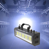 100W LED Strobe light SoundAdjustable speedAuto Control LED White Flash Light Disco Party Home Music Show Stage Projector