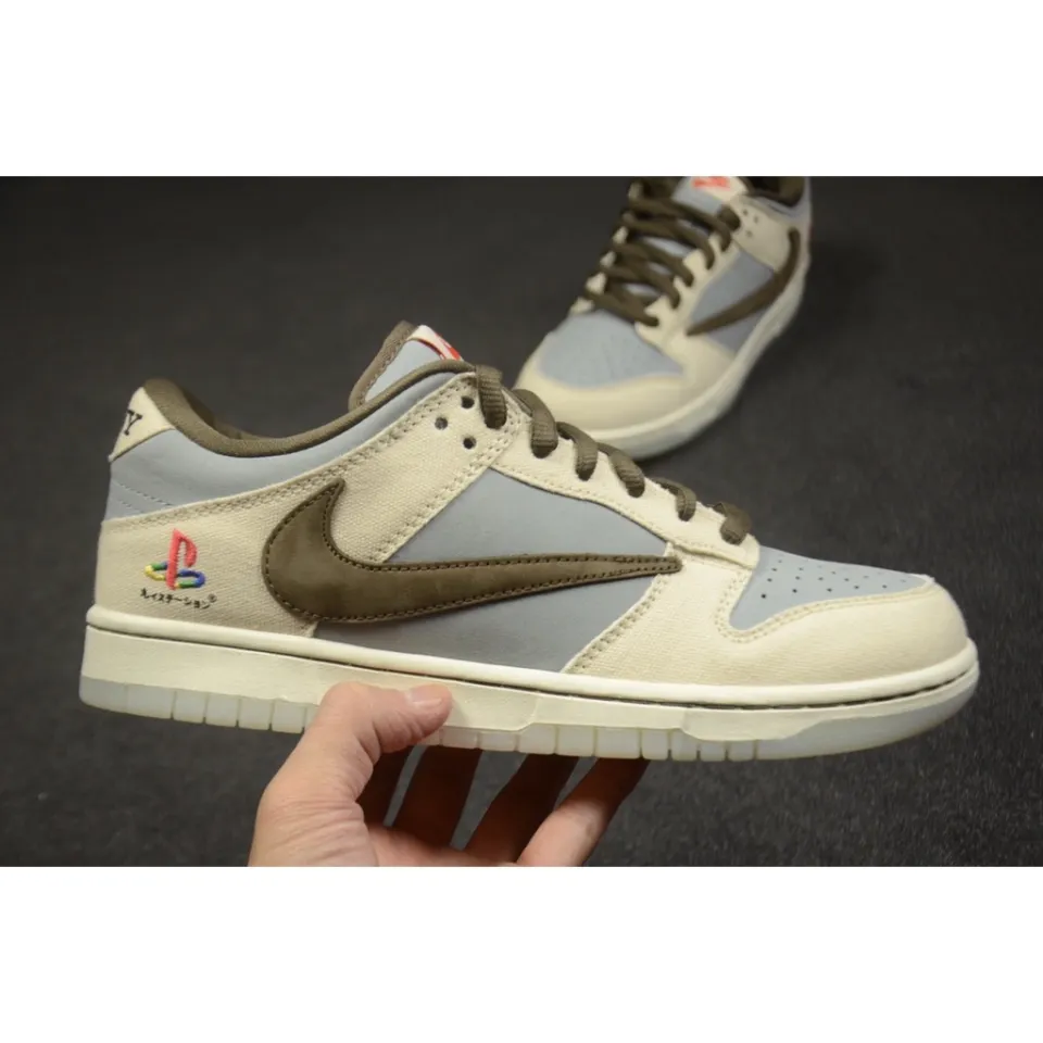 Original 】 sb duk Low Travis Scott x Playstation X sneakers