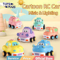 TOYSMARS รถ RC ยาง2in1 2.4G รถลายการ์ตูนที่ถอดออกได้กาวไฟฟ้าควบคุมระยะไกลของเล่นสำหรับเด็ก