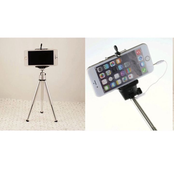 universal-camera-tripod-stand-adapter-mobile-phone-u-clip-holder-for-smartphone-iphone8x-7-6-redmi7-tripod-monopod-selfie-stick