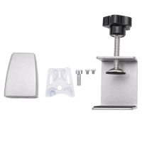 16 Pcs Office Desk Divider Clamp Privacy Screen Clip Holder Bracket Screen Baffle Clamp Partition-Silver