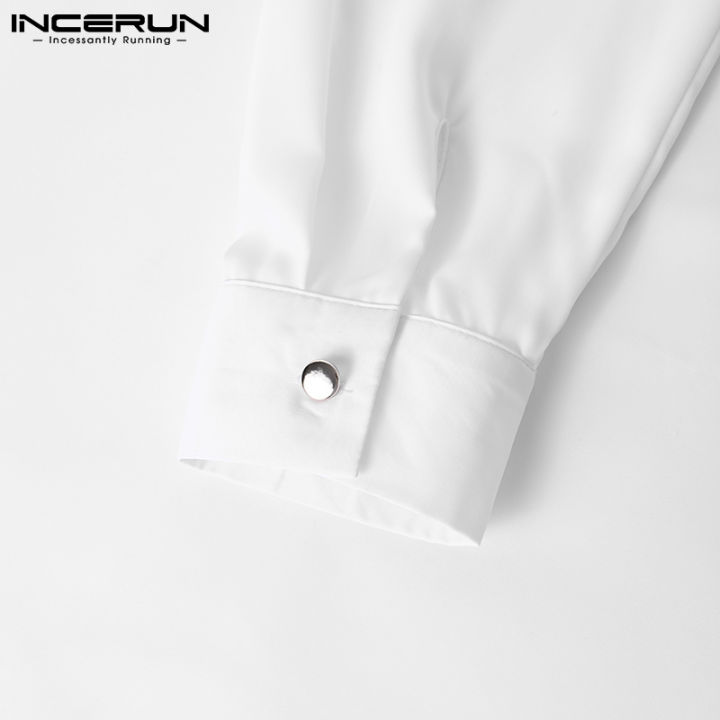 incerun-เสื้อยืดแขนยาวสำหรับผู้ชาย-เสื้อเบลาส์ลำลองสีพื้นคอกลมพอดีตัว-เสื้อผ้าลำลอง-2