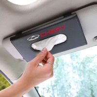 wenminr Car Accessories For CHERY TIGGO PRO 8 PLUS Car tissue box Car paper box Car napkin sun visor Car hanging storage bag set