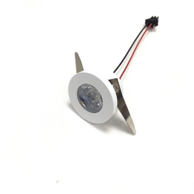 【❉HOT SALE❉】 lan84 5 Stück 1W Led Mini Einbauleuchte Rund Verstellbarer Spot Deckenlampe 95-265 V Led-Schrankleuchte (4200สีขาวธรรมชาติหรี่แสงได้230V)
