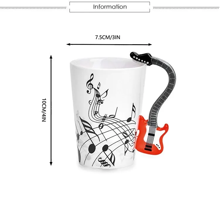 Creative Electric Guitar Mug – Grand Prix Coffee