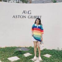 Kimamme - เสื้อ รุ่น Rainbow Knit Shirt