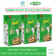 Combo 03 Hộp Creamer Sữa Đặc Có Đường NutiHộp 385Gr - Thương Hiệu NUTIFOOD