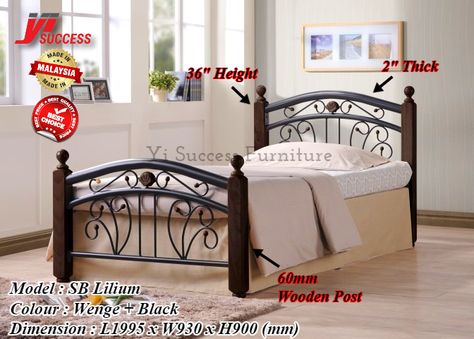 Yi Success Lilium Design Metal Single Bed Frame / Metal Bed Frame ...