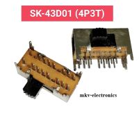 (1ตัว) SK-43D01 , (4P3T) 3-4-1 , สวิตซ์เลื่อน3ตำแหน่ง 16ขา แนวนอน สินค้าใหม่