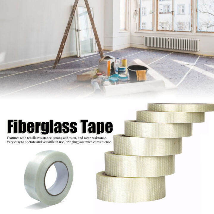 25-meters-roll-reinforced-for-fixing-and-packing-transparent-high-temperature-resistant-high-strength-adhesive-tape-glass-fiber-tape-sealer-stripe-tape