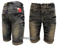 TPPJEANS Shorts Mens CPJ กางเกงยีนส์ฟอกสนิม ผ้ายืด เป๋าซิป งานตัดเย็บอย่างดี Size 26-36 ไซส์มาตรฐานสั่งตามเอวจริงได้เลยครับ