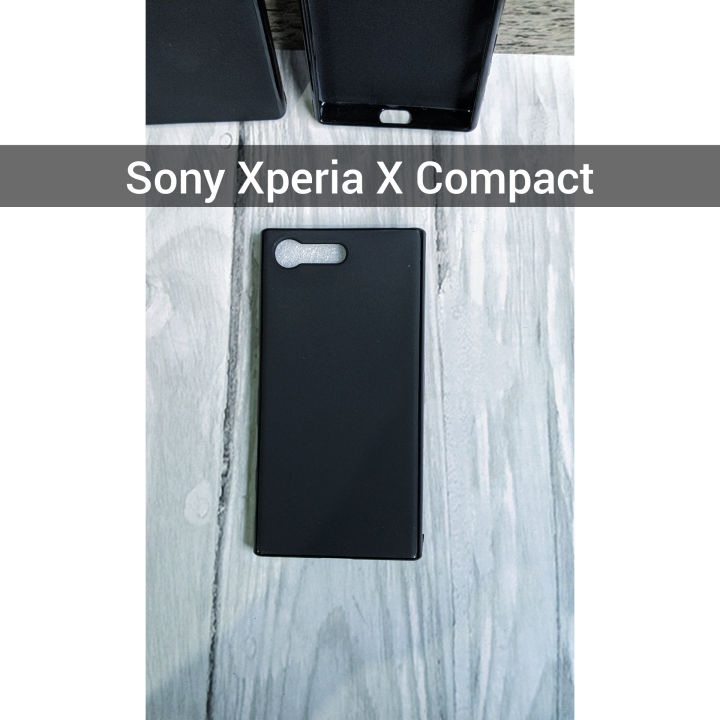 Case Sony Xperia X Compact black mate softcase Sony X mini F5321