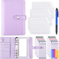 Budget Binder,A6 Cash Storage Bag,Hard Shell PU Leather,Cheap Budget Preparation Organize Invoices and Save Money