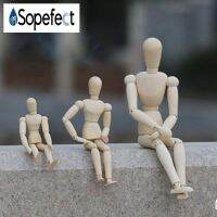 Sopefect Sketching ศิลปิน Movable แขนขาชายหุ่นไม้ตุ๊กตาโมเดลของเล่น Sketch Mannequin Puppet