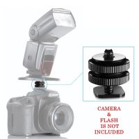 Camera Hot Shoe Mount to 1/4"-20 Tripod Screw Adapter , Flash Shoe Mount for DSLR Camera