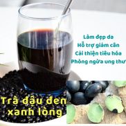 1kg trà đậu đen xanh lòng rang sẵn  đóng túi zip hút chân không